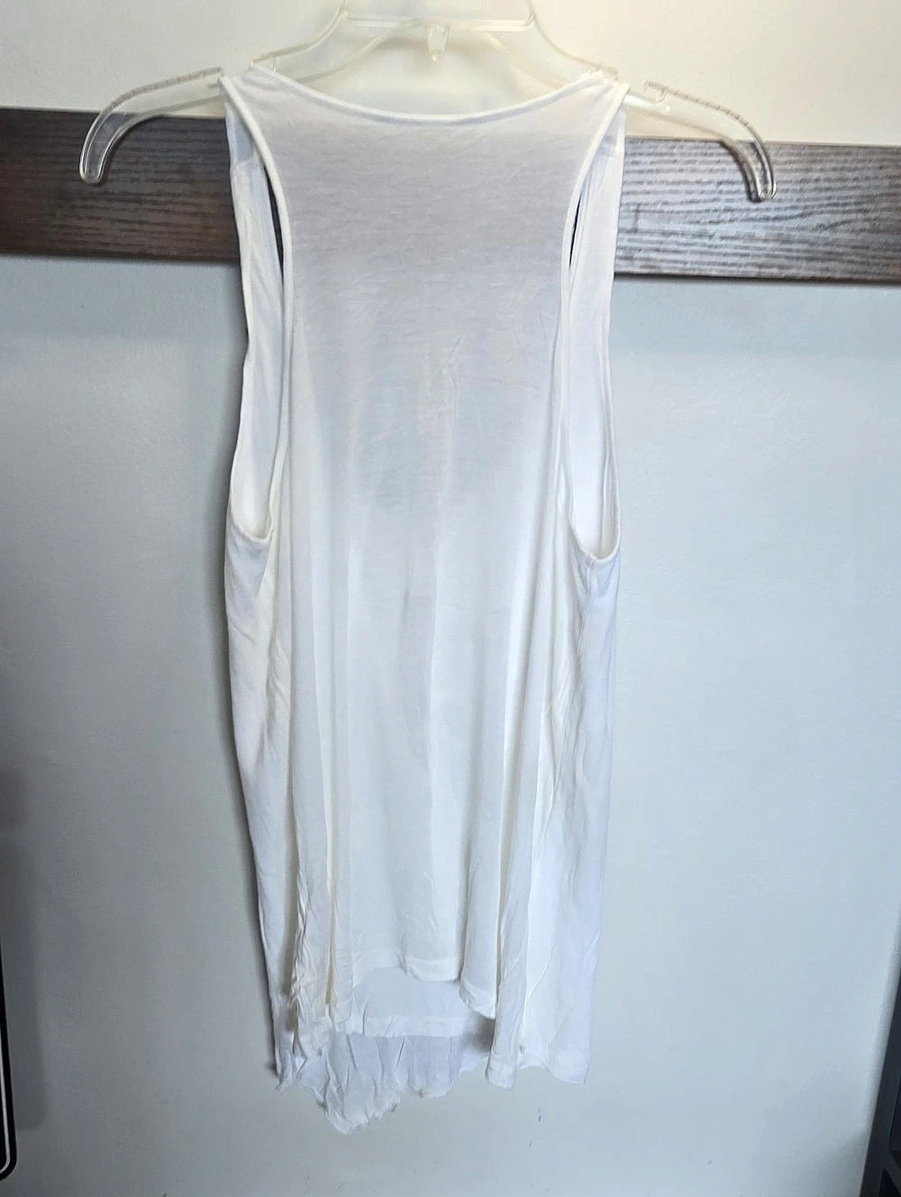 White Embellished Tank Top Like New